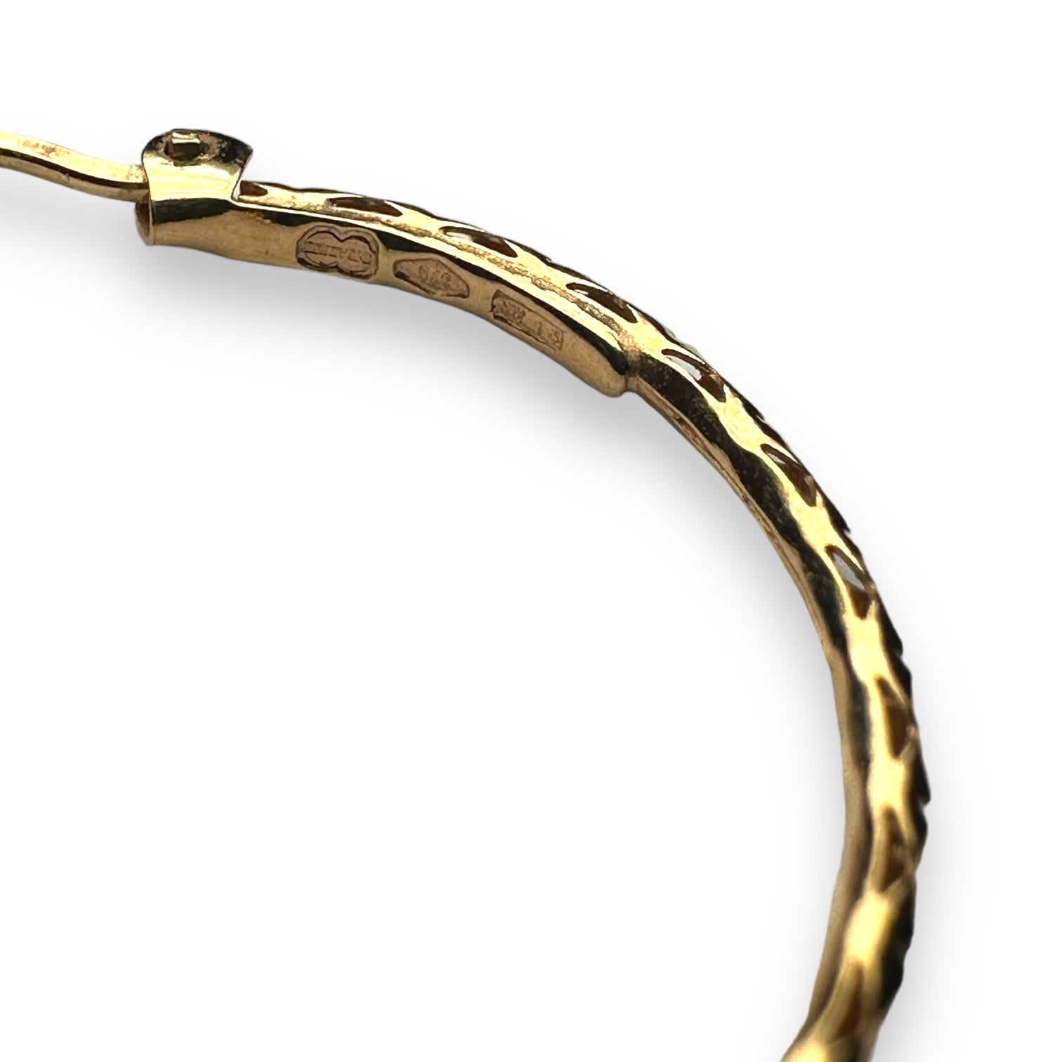Gold earrings