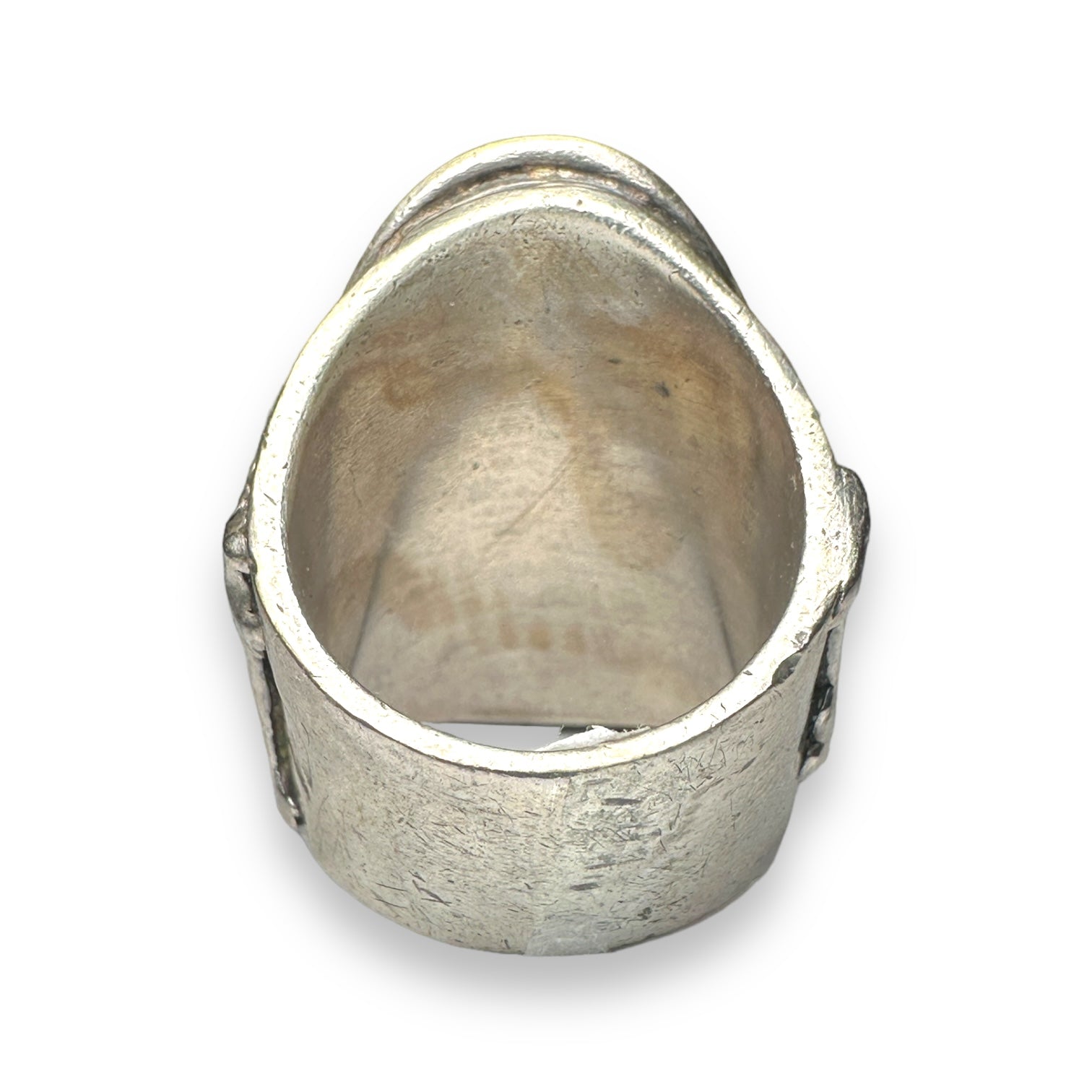 Agate silver ring