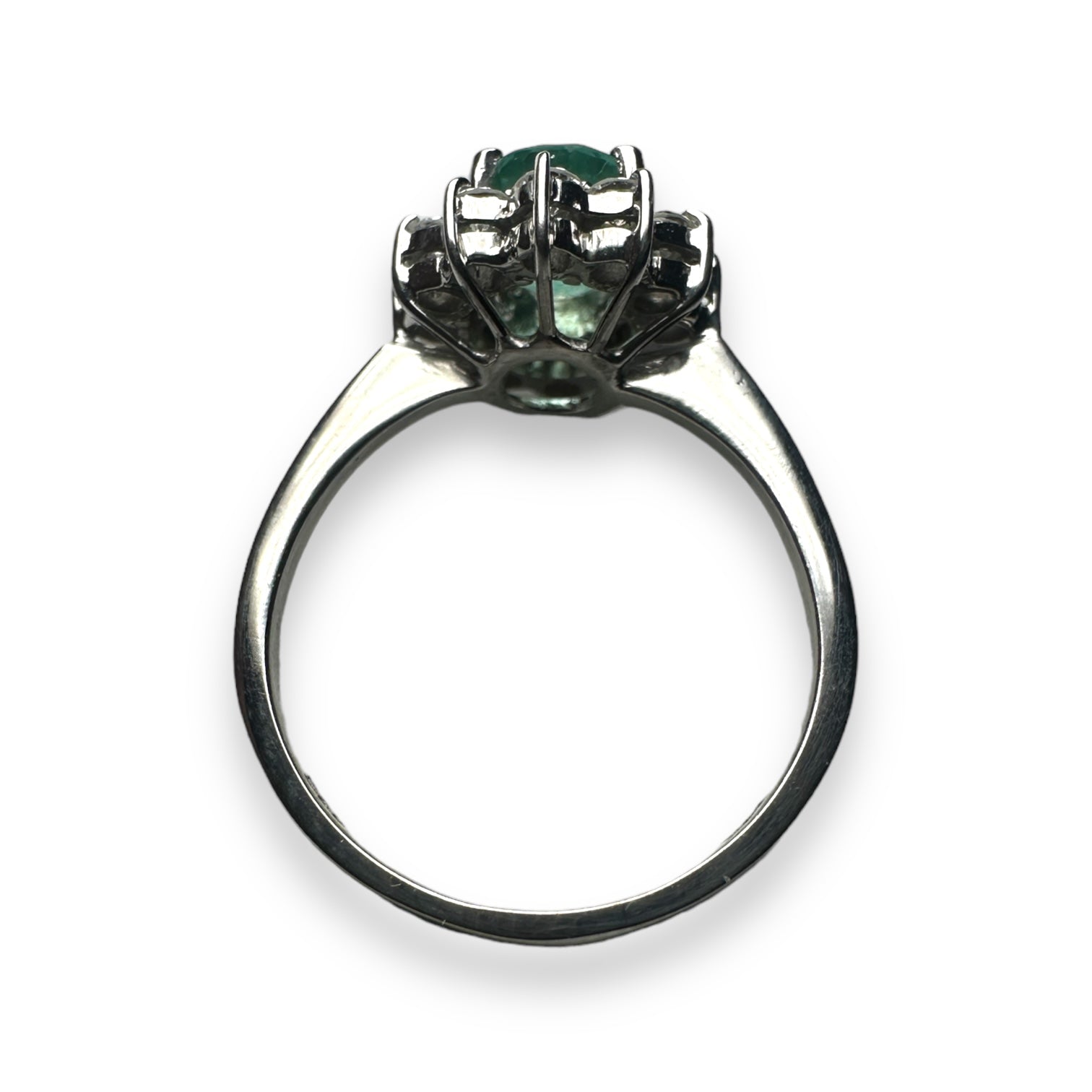 Emerald and diamond ring