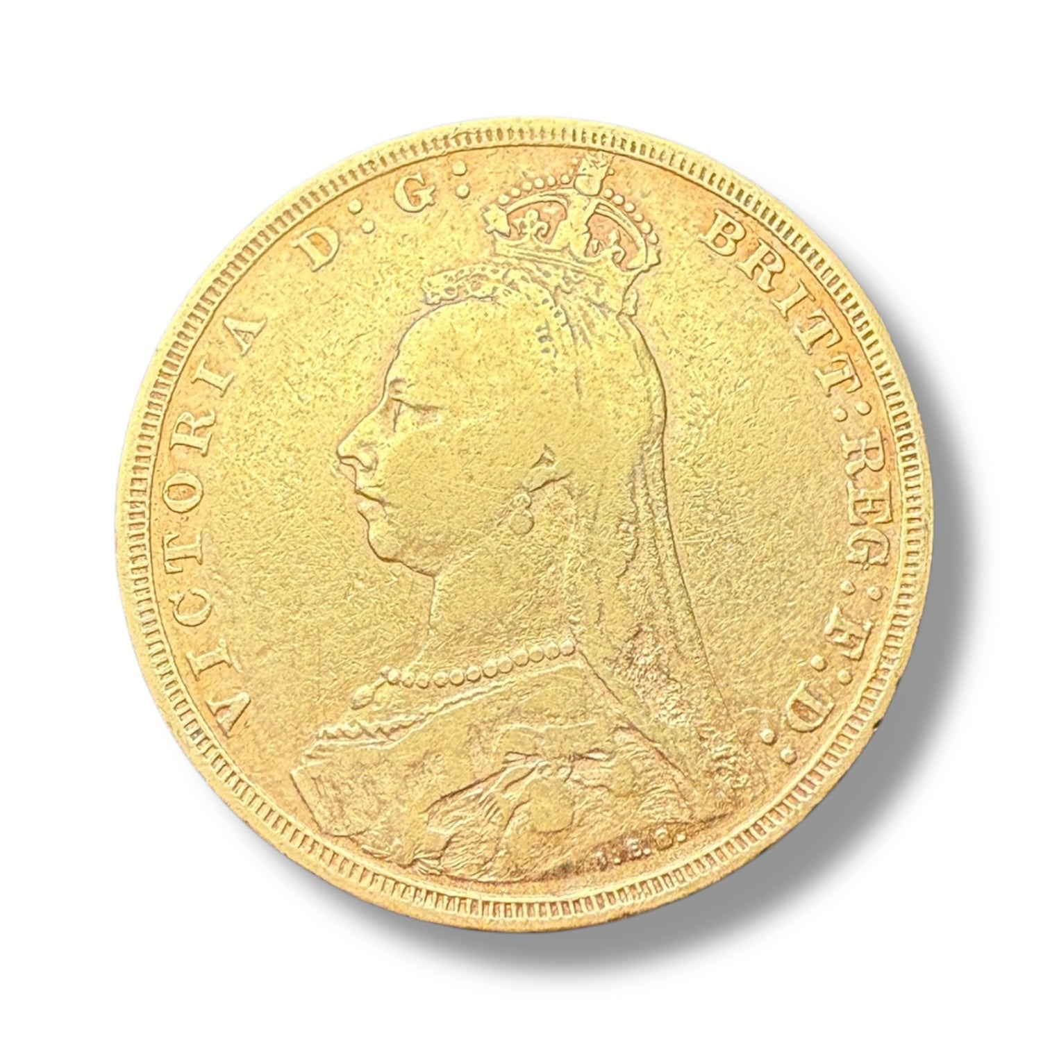 1889 Gold Sovereign – Queen Victoria Jubilee Head, St George Reverse