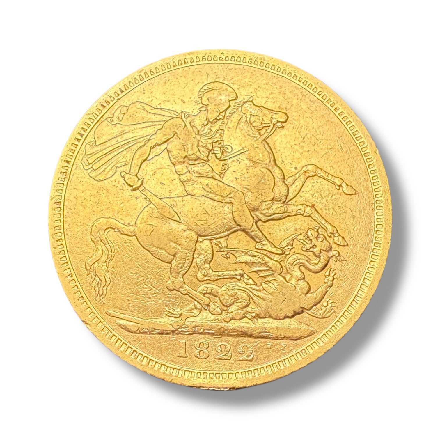 1822 Gold Sovereign – King George IV Laureate Head, St George Reverse