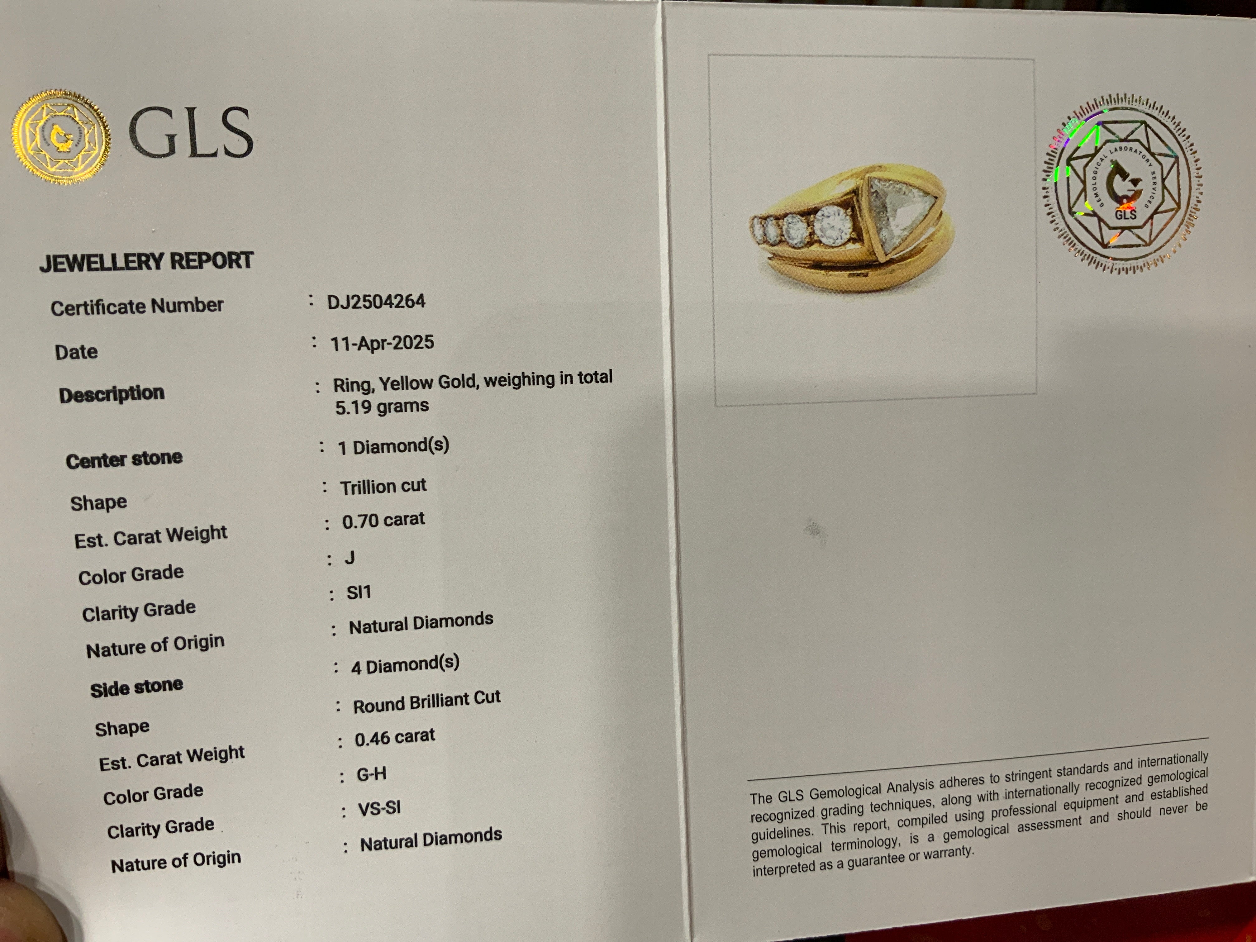 Diamond snake ring