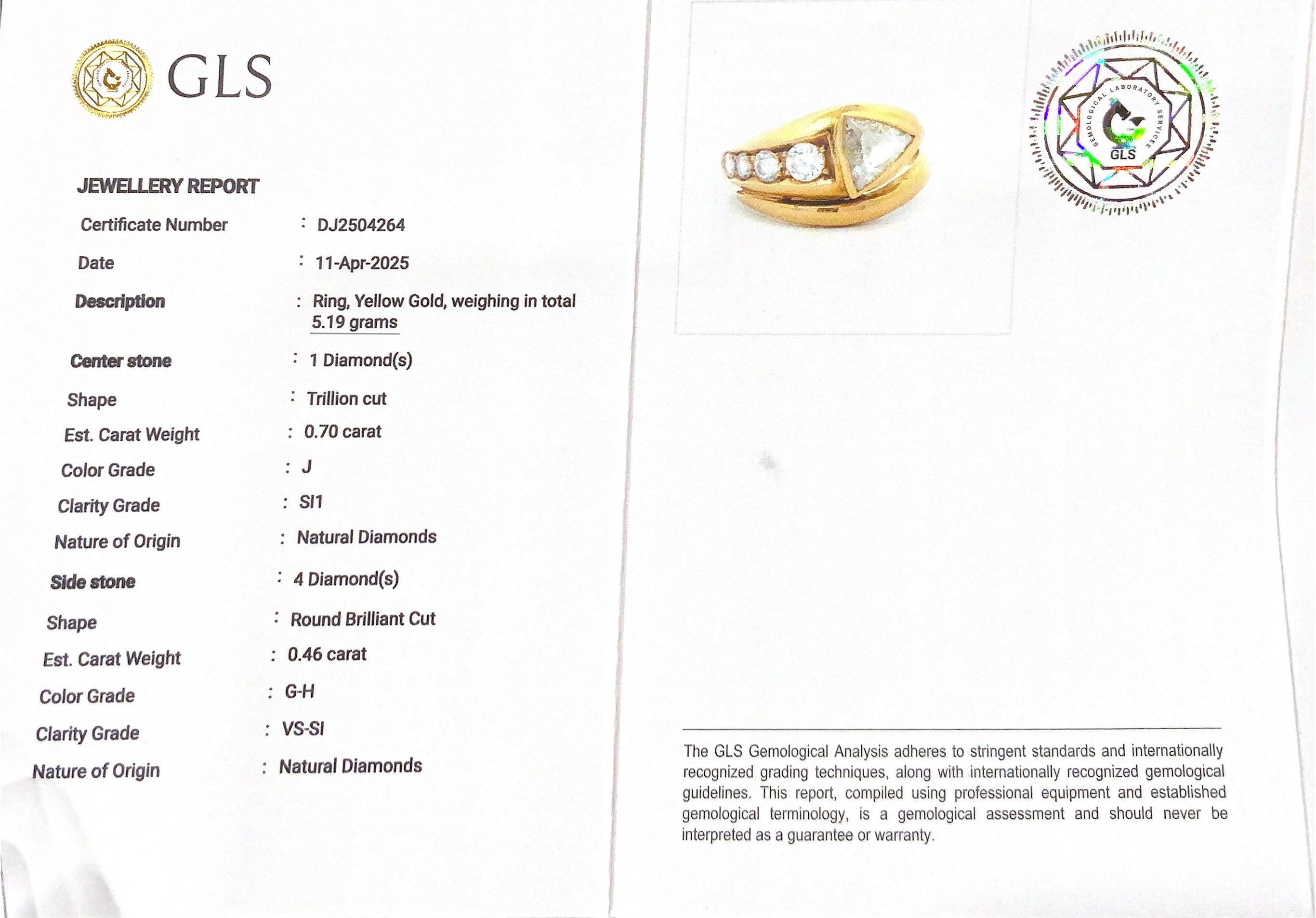 Diamond snake ring