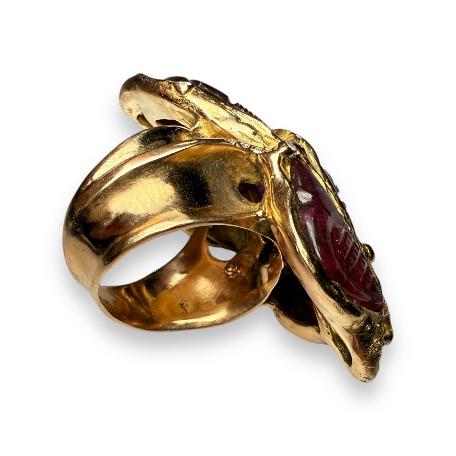 Tourmaline and diamonds ring by Maurizio Pintaldi