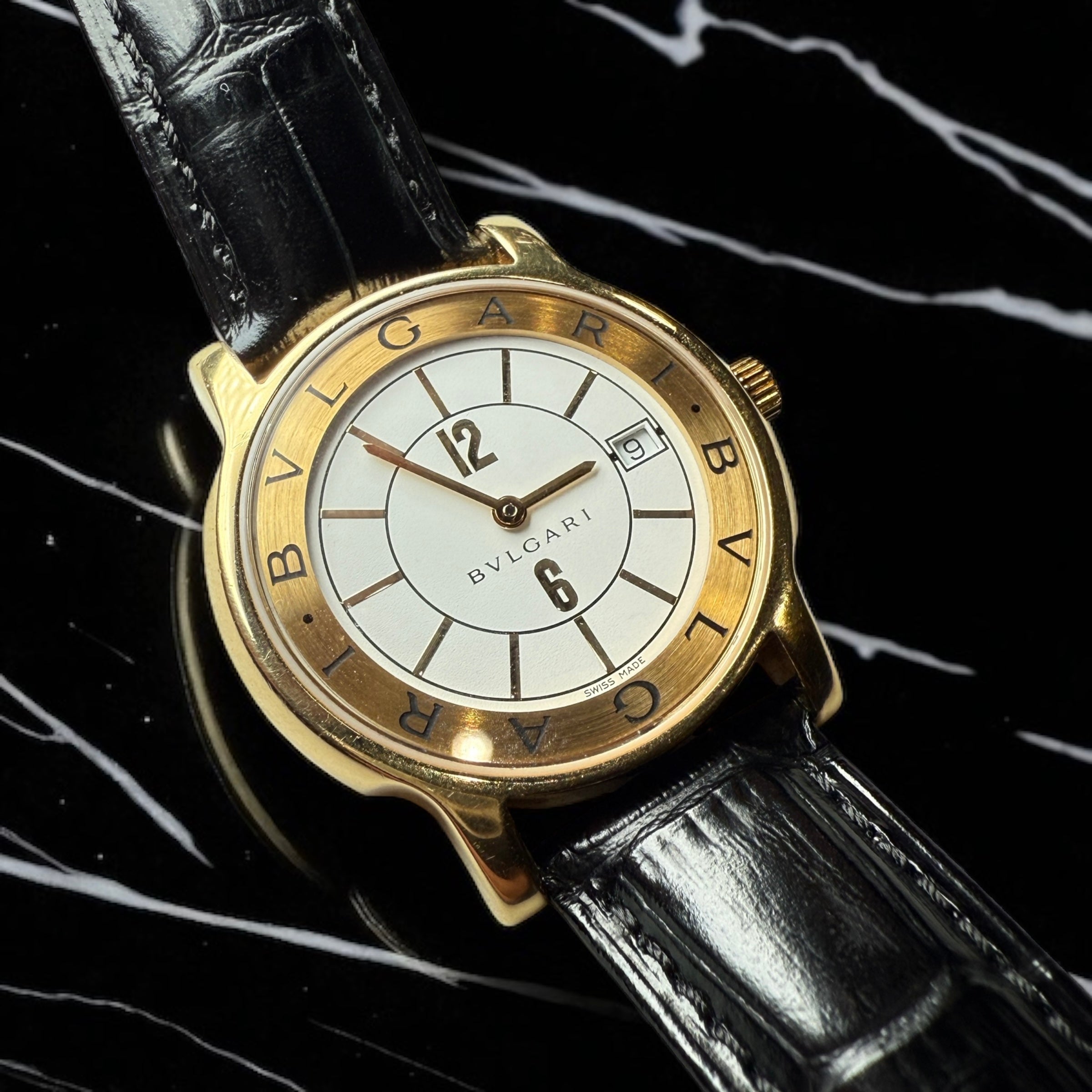 Bvlgari Solotempo ST 35 G – Unisex – 18kt Solid Yellow Gold – 35mm