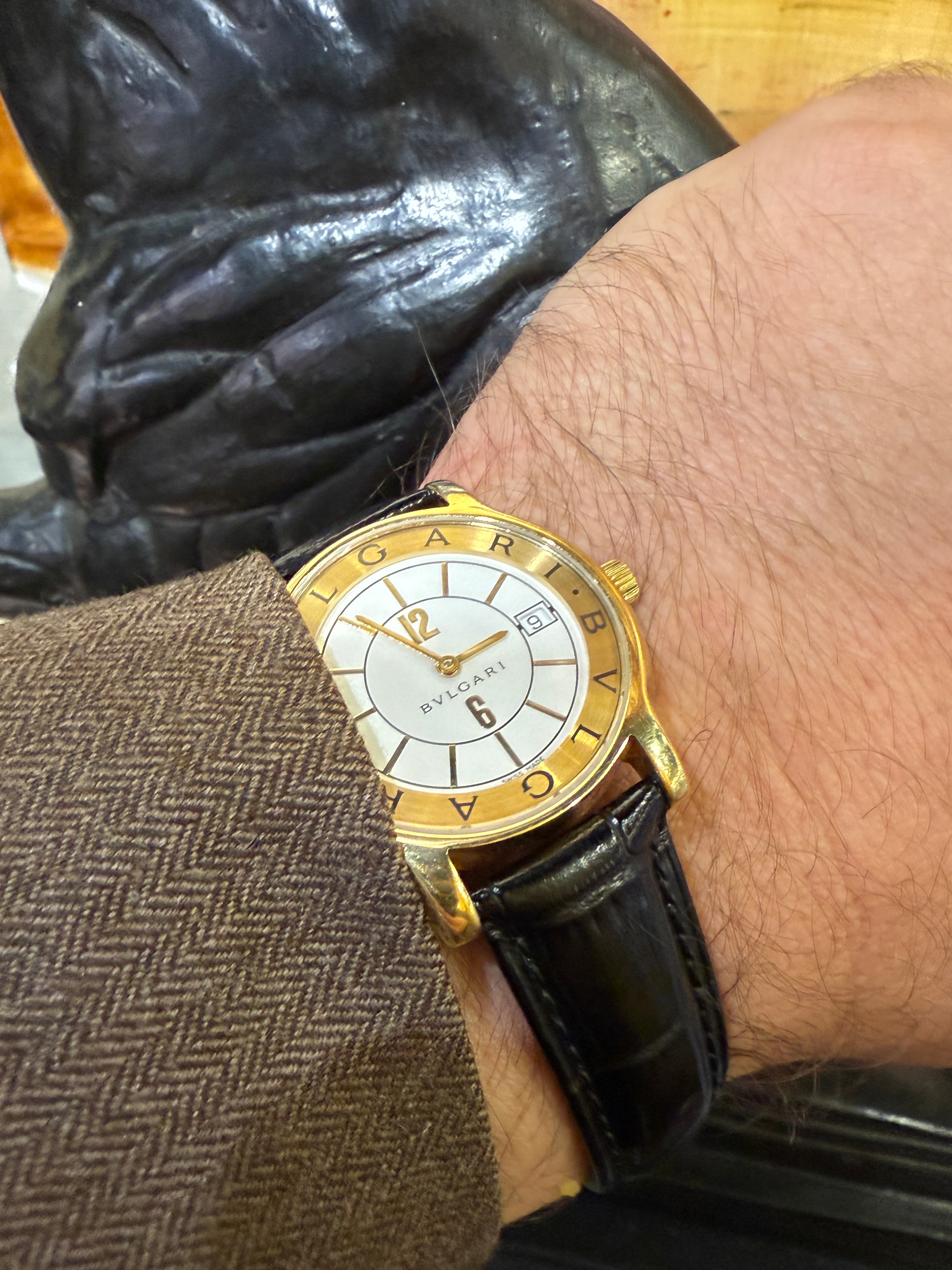 Bvlgari Solotempo ST 35 G – Unisex – 18kt Solid Yellow Gold – 35mm