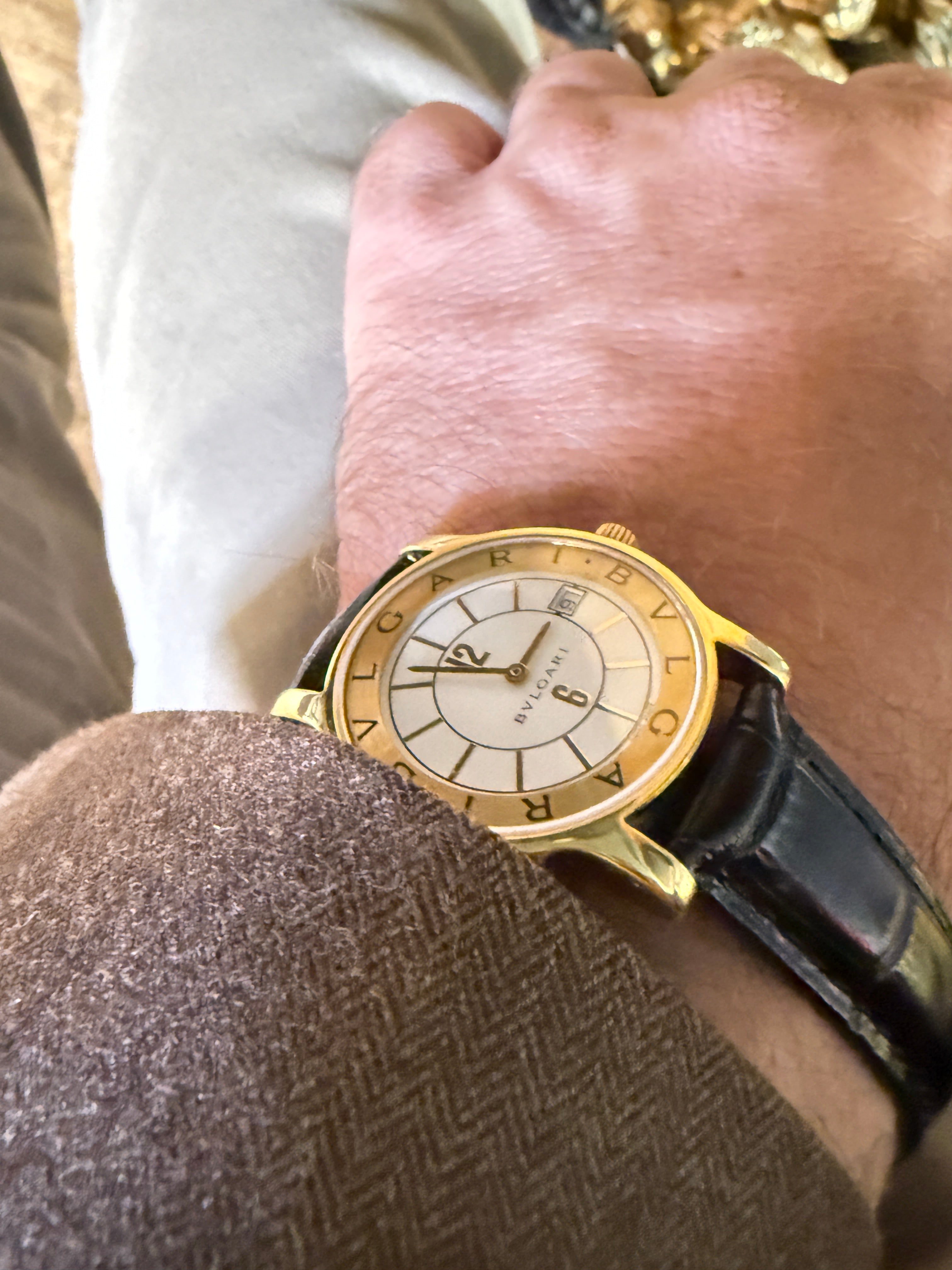 Bvlgari Solotempo ST 35 G – Unisex – 18kt Solid Yellow Gold – 35mm