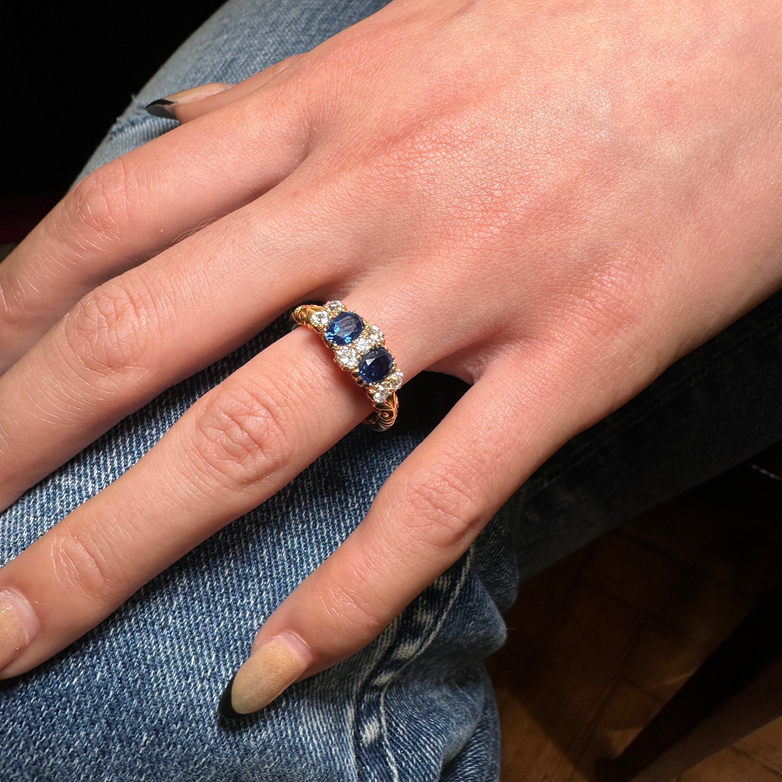 Sapphire and Diamond Ring