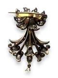 Diamond and pearl brooch