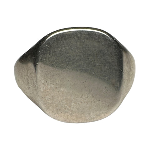 Silver signet ring