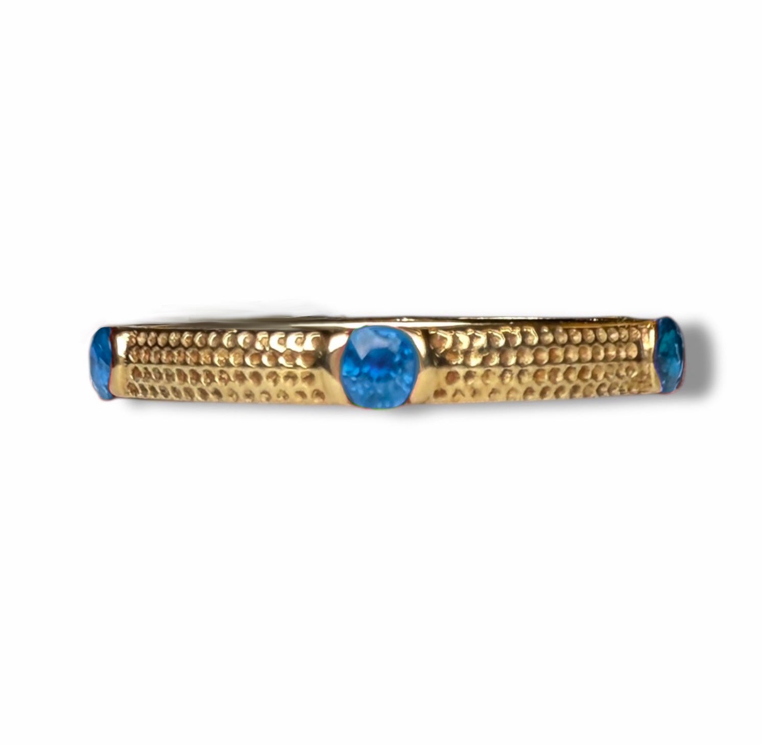Elegant 9k Gold Ruby Ring – Timeless Design with Six Sparkling Rubies
