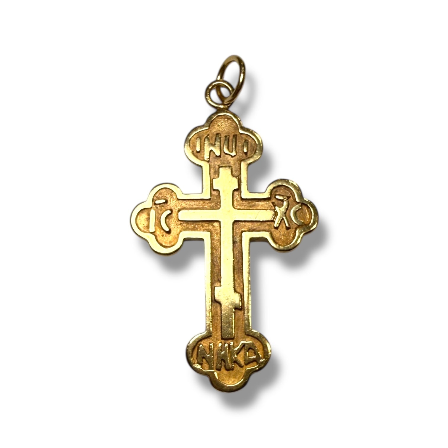 Gold croce pendant