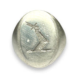 Silver signet ring