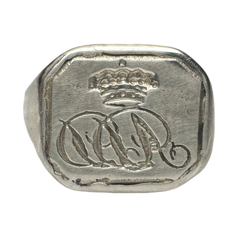 Signet silver ring