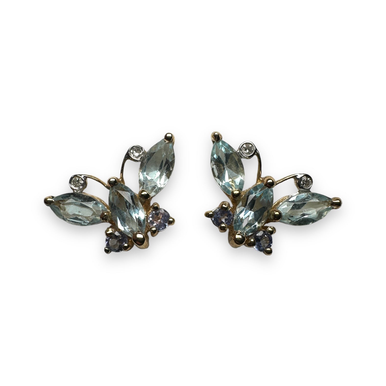 9k gold Topaz earring