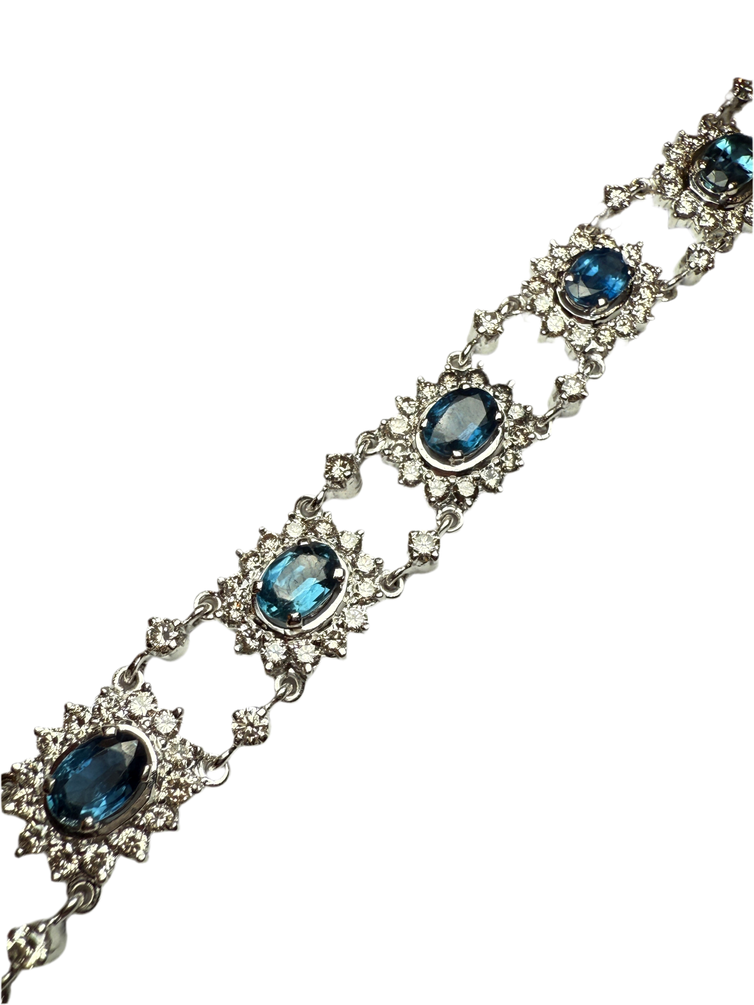 Sapphire and diamond bracelet