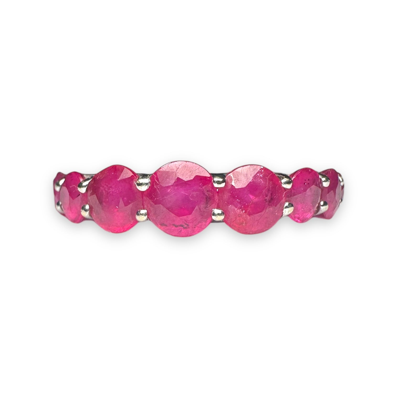 Eternity ruby ring 18k gold