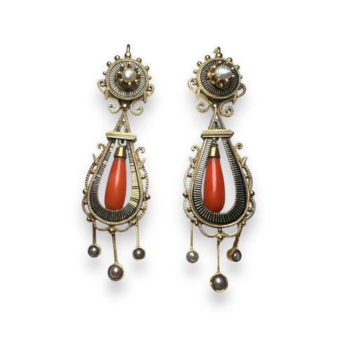 Coral earring