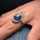 A sapphire and diamond ring