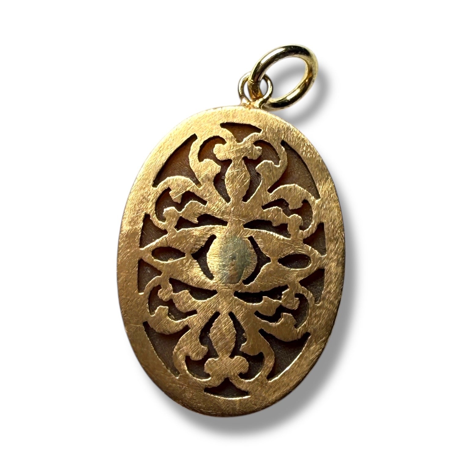 9k pendant cameo