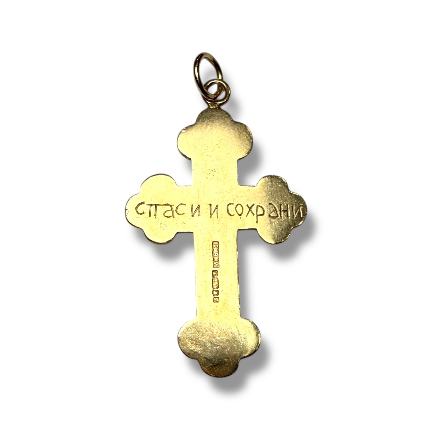 Gold croce pendant