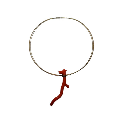 Coral 14k gold neckless