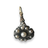 Pearl silver and gold pendant