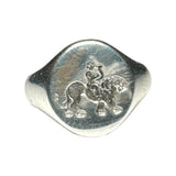 Silver signet ring