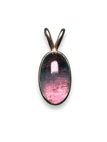 Exquisite 18-Carat Gold Pendant with Tourmaline,