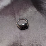 Silver signet ring