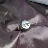 Silver signet ring