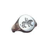 Silver signet ring