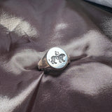 Silver signet ring