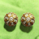 Diamonds earrings yellow and white