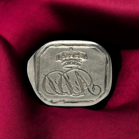 Signet silver ring