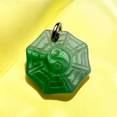 Jade gold pendant