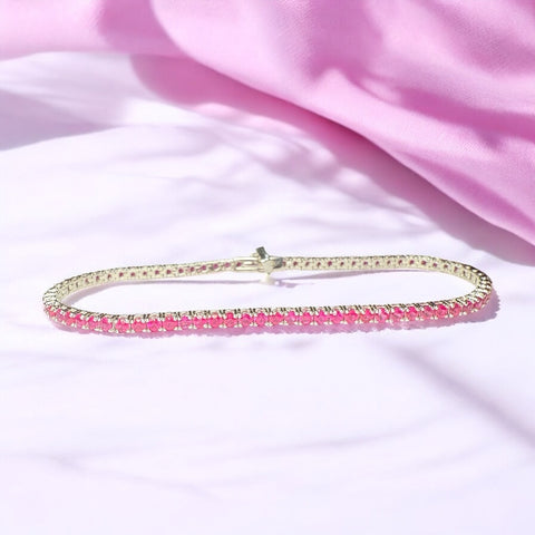 Ruby 18k gold bracelet