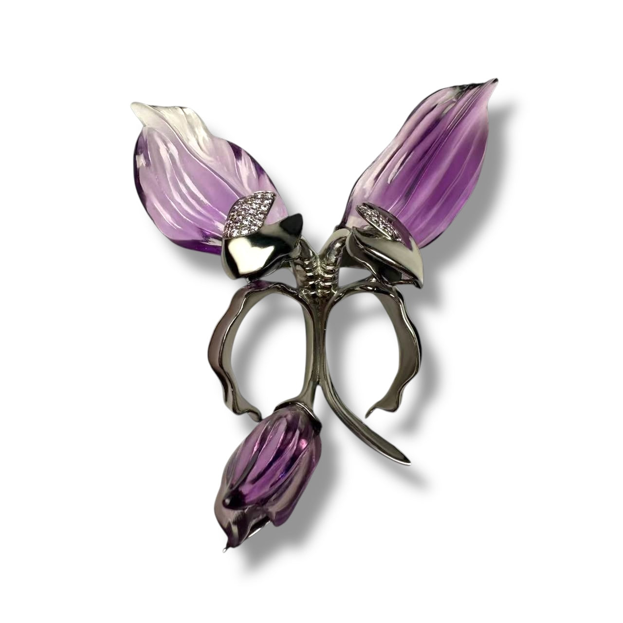 Hand-carved Brooch