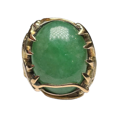 Jade snake ring