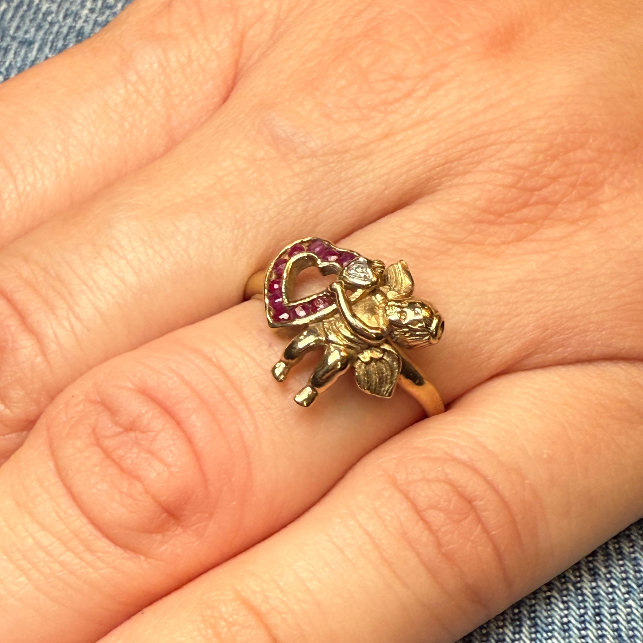 Ruby and diamond ring